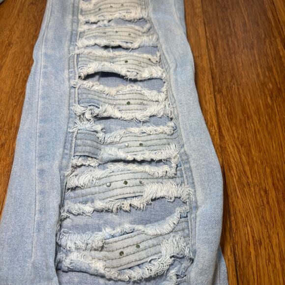 bling cute out denim - Picture 2 of 11